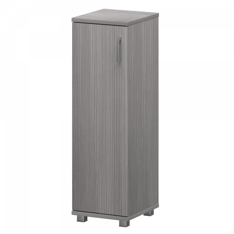 Стеллаж низкий узкий закрытый "НТ-440;НТ-601" Лиственница 400x445x1280 Аргентум