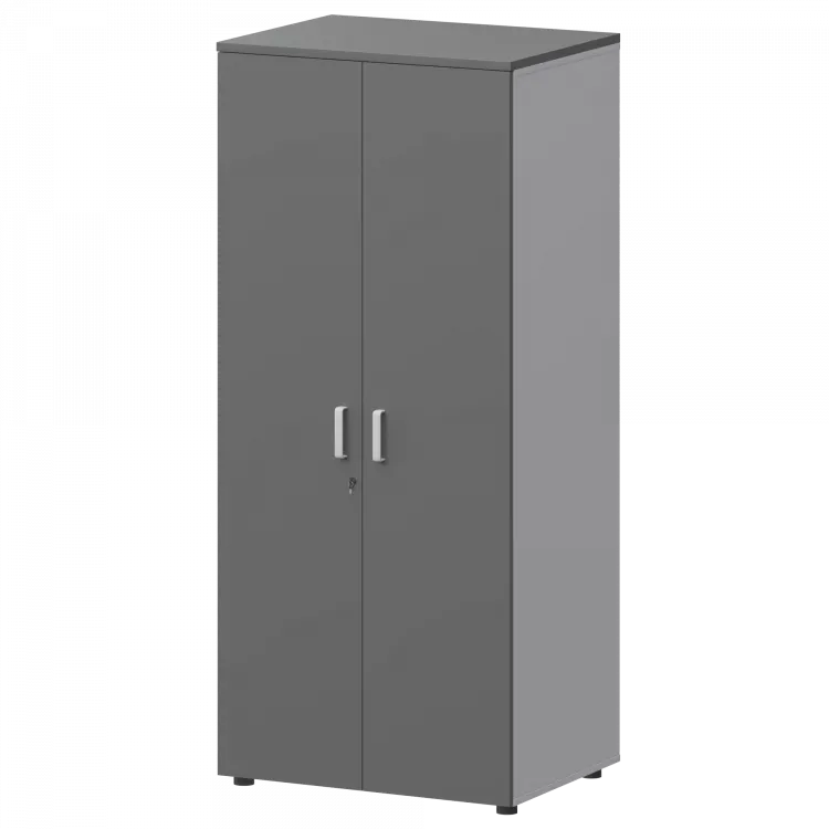 Шкаф для одежды СМШ-58-6ШД Тип2 Белый/Графит 792x594x1990 Смарт