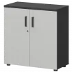 Шкаф СМШ-28Д Тип1 Графит/Белый 792x380x835 Смарт