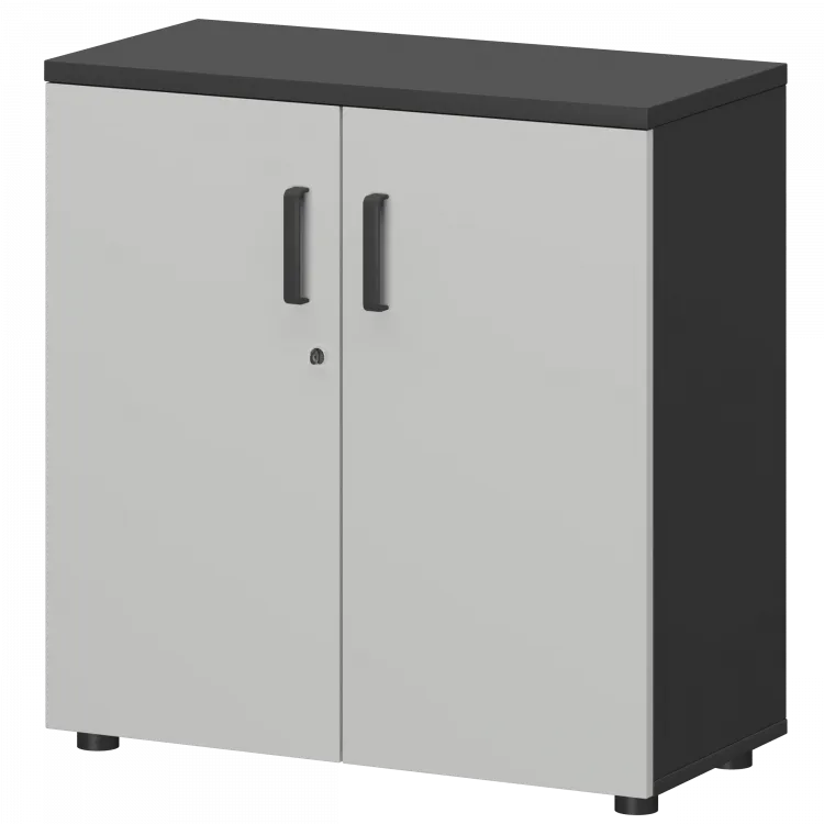 Шкаф СМШ-28Д Тип1 Графит/Белый 792x380x835 Смарт