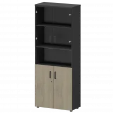 Шкаф СМШ-58Д2С2 Тип1 Графит/Кронберг 792x380x1990 Смарт