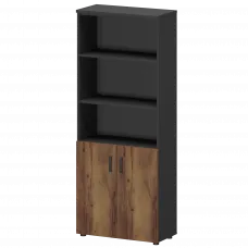 Шкаф СМШ-58Д2 Тип1 Графит/Таксония 792x380x1990 Смарт