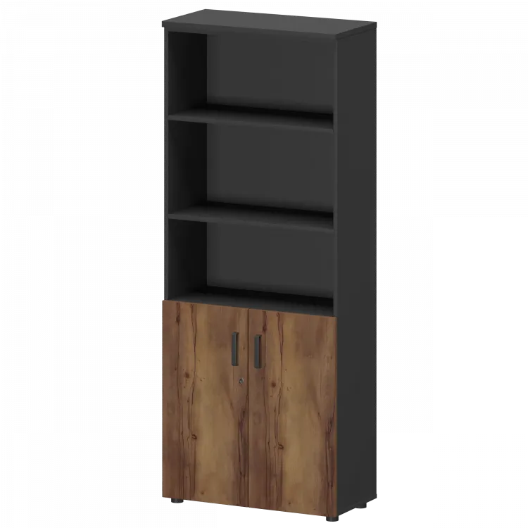 Шкаф СМШ-58Д2 Тип1 Графит/Таксония 792x380x1990 Смарт