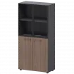Шкаф высокий комб. СМШ48.28F.28RS Темный шимо/Графит 792x380x1595 Кортез