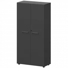 Шкаф высокий закрытый СМШ48F Графит 792x380x1595 Кортез