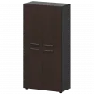 Шкаф высокий закрытый СМШ48.2.28F Дуб венге/Графит 792x380x1595 Кортез