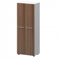 Шкаф для одежды KZS-46 Темный шимо/Белый 598x380x1595 Кортез