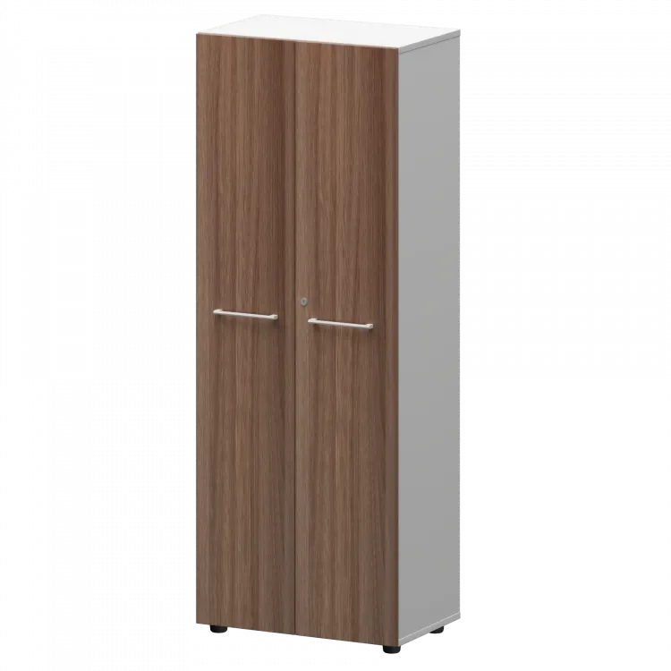 Шкаф для одежды KZS-46 Темный шимо/Белый 598x380x1595 Кортез