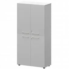 Шкаф высокий закрытый СМШ48.2.28F(Б) Белый 792x380x1595 Кортез