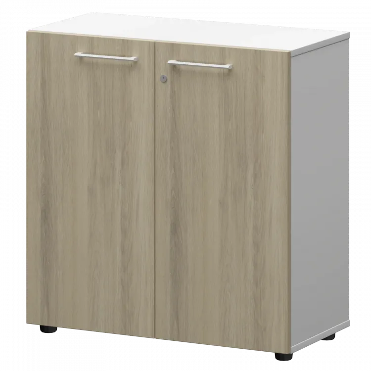 Шкаф низкий закрытый СМШ28F(Б) Кронберг/Белый 792x380x811 Кортез