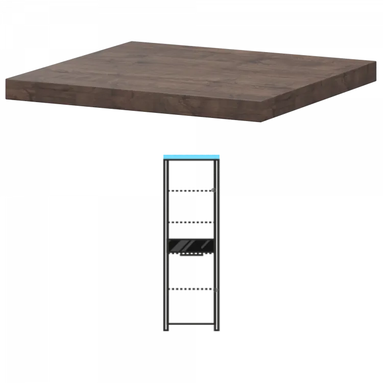 Топ КТ-70.38 Дуб апрель 468x440x38 Акцент