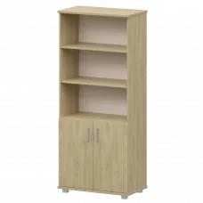 Стеллаж высокий полузакрытый "НТ-580;НТ-600.2" Баттл Рок 800x445x2050 Аргентум