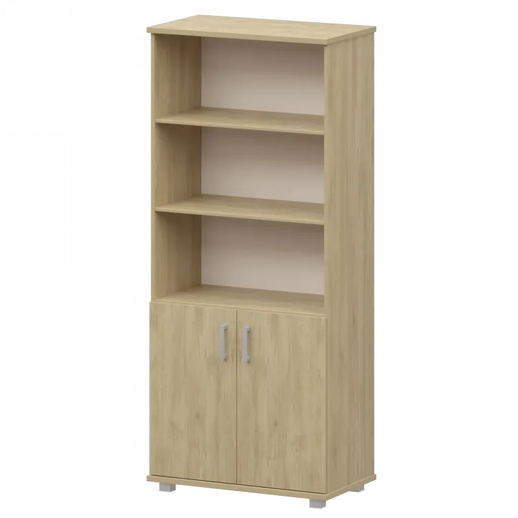 Стеллаж высокий полузакрытый "НТ-580;НТ-600.2" Баттл Рок 800x445x2050 Аргентум