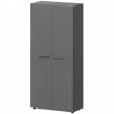 Шкаф высокий закрытый СМШ58F(Ч) Графит 792x380x1990 Кортез