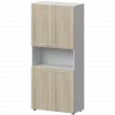 Шкаф высокий полузакрытый СМШ58.2.28F(Б) Кронберг/Белый 792x380x1990 Кортез