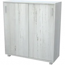 Стеллаж с раздвижными дверями НТ-412 Сосна винтер 1200x445x1280 Аргентум