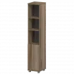 Стеллаж высокий узкий полузакрытый "НТ-540;НТ-600" Дуб сафари 400x445x2050 Аргентум