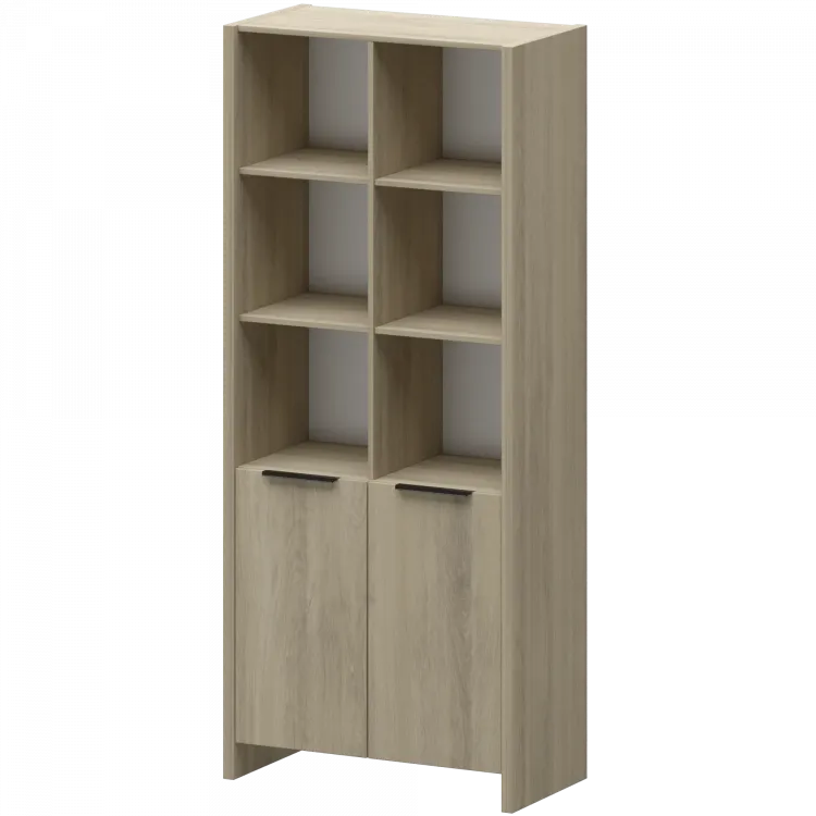 Стеллаж комбинированный КТ-42.38 Кронберг 856x438x1968 Акцент