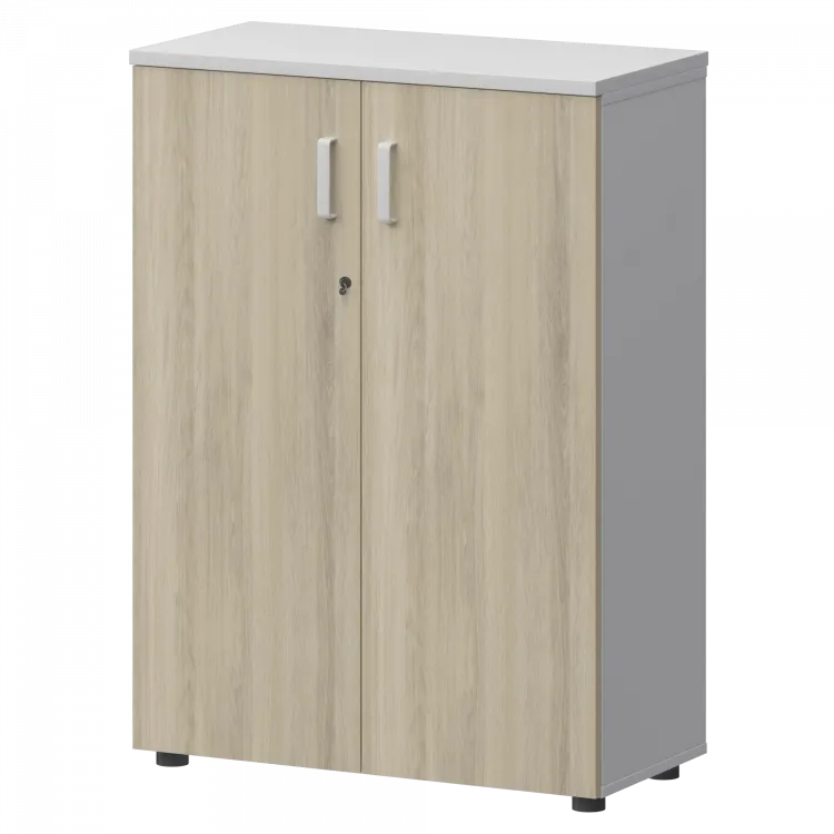 Шкаф СМШ-38Д Тип1 Белый/Кронберг 792x380x1214 Смарт