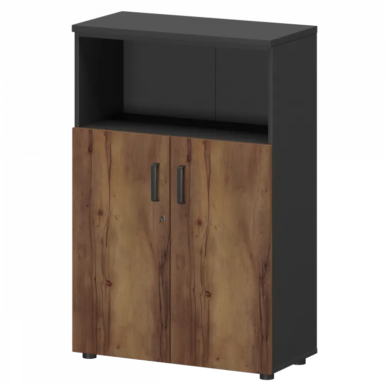 Шкаф СМШ-38Д2 Тип1 Графит/Таксония 792x380x1214 Смарт