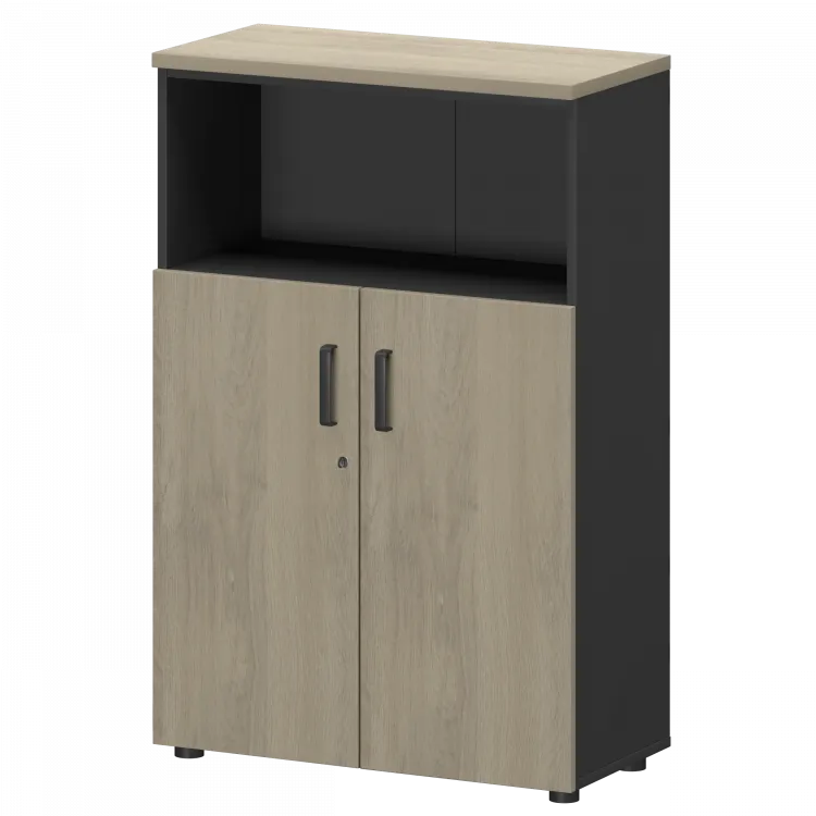 Шкаф СМШ-38Д2 Тип2 Графит/Кронберг 792x380x1214 Смарт