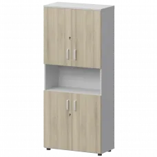 Шкаф СМШ-58Д4 Тип1 Белый/Кронберг 792x380x1990 Смарт