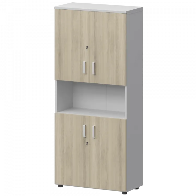 Шкаф СМШ-58Д4 Тип1 Белый/Кронберг 792x380x1990 Смарт