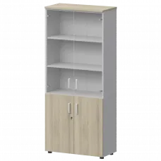 Шкаф СМШ-58ДС Тип2 Белый/Кронберг 792x380x1990 Смарт