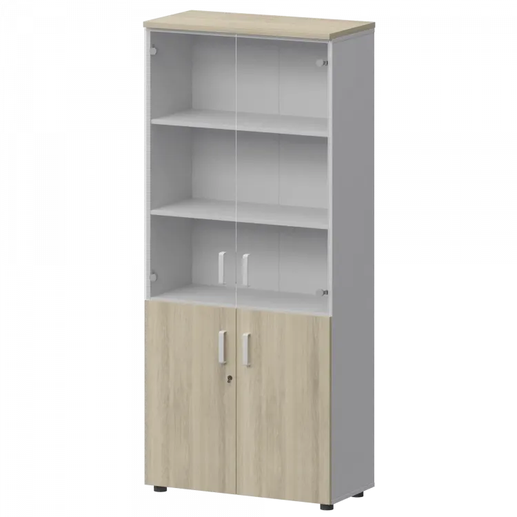 Шкаф СМШ-58ДС Тип2 Белый/Кронберг 792x380x1990 Смарт