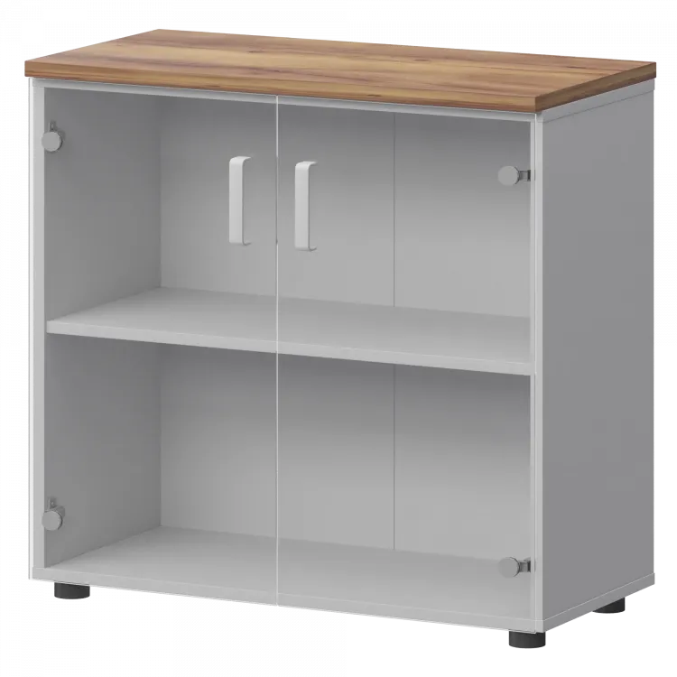 Шкаф СМШ-28С Белый/Таксония 792x380x835 Смарт