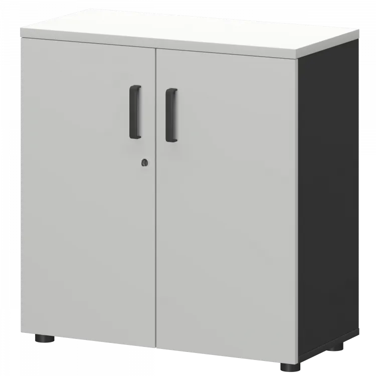 Шкаф СМШ-28Д Тип2 Графит/Белый 792x380x835 Смарт