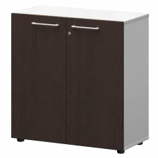 Шкаф низкий закрытый СМШ28F(Б) Дуб венге/Белый 792x380x811 Кортез