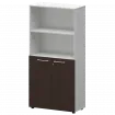 Шкаф высокий полузакрытый СМШ48.28F(Б) Дуб венге/Белый 792x380x1595 Кортез