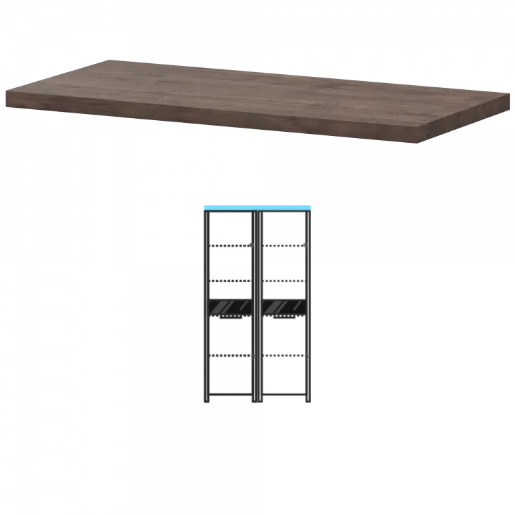 Топ КТ-71.38 Дуб апрель 934x440x38 Акцент