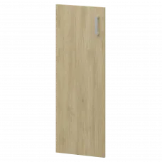Дверь из ЛДСП к узким стеллажам НТ-601.Ф Баттл Рок 390x16x1180 Аргентум