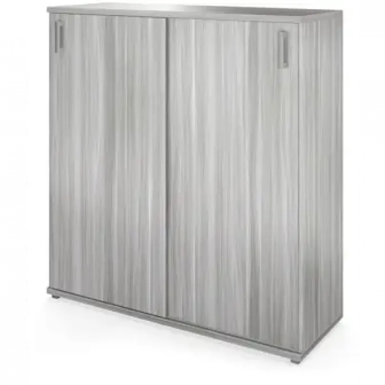 Стеллаж с раздвижными дверями НТ-412 Лиственница 1200x445x1280 Аргентум