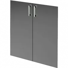 Двери средние стеклянные НТ-601.2.С.Ф Тонированный 780x4x1180 Аргентум