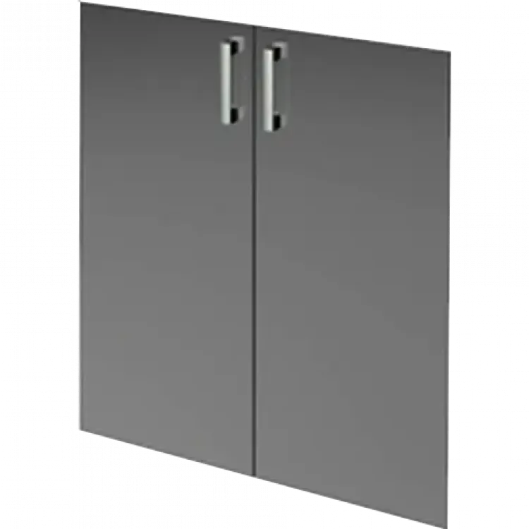 Двери средние стеклянные НТ-601.2.С.Ф Тонированный 780x4x1180 Аргентум