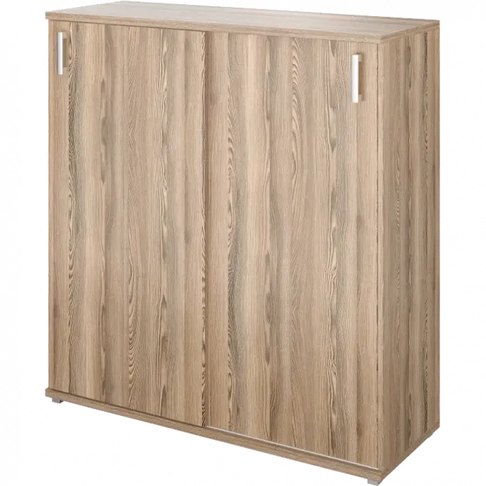 Стеллаж с раздвижными дверями НТ-412 Дуб сафари 1200x445x1280 Аргентум