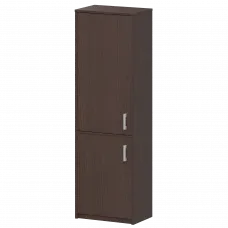 Шкаф комбинированный закрытый узкий А-321/А-621 Дуб венге 560x365x2000 Арго