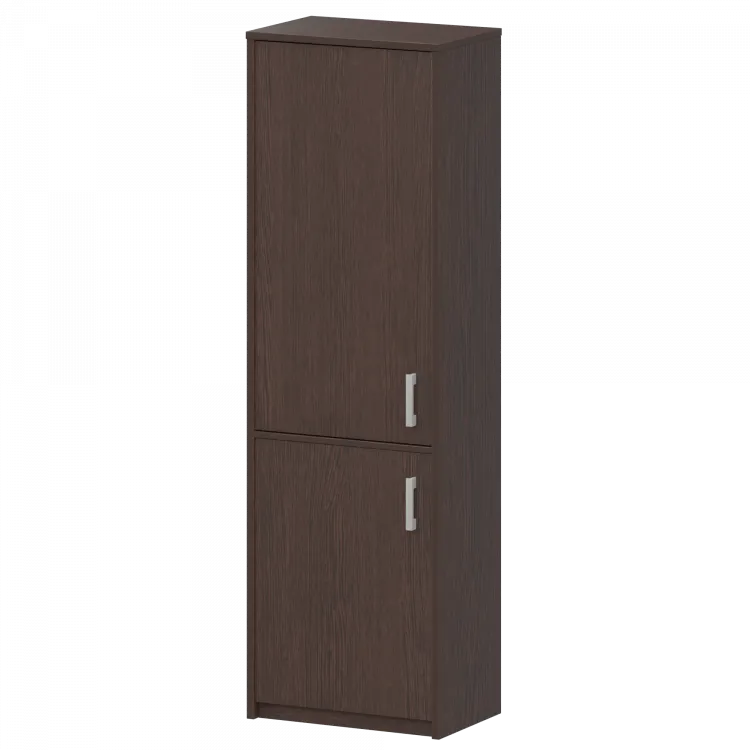 Шкаф комбинированный закрытый узкий А-321/А-621 Дуб венге 560x365x2000 Арго