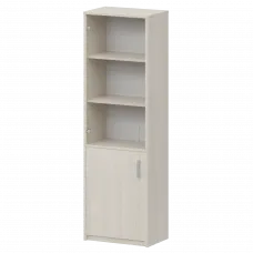 Шкаф комбинированный узкий с прозрачным стеклом А-321/А-стл321пр Ясень шимо 560x365x2000 Арго