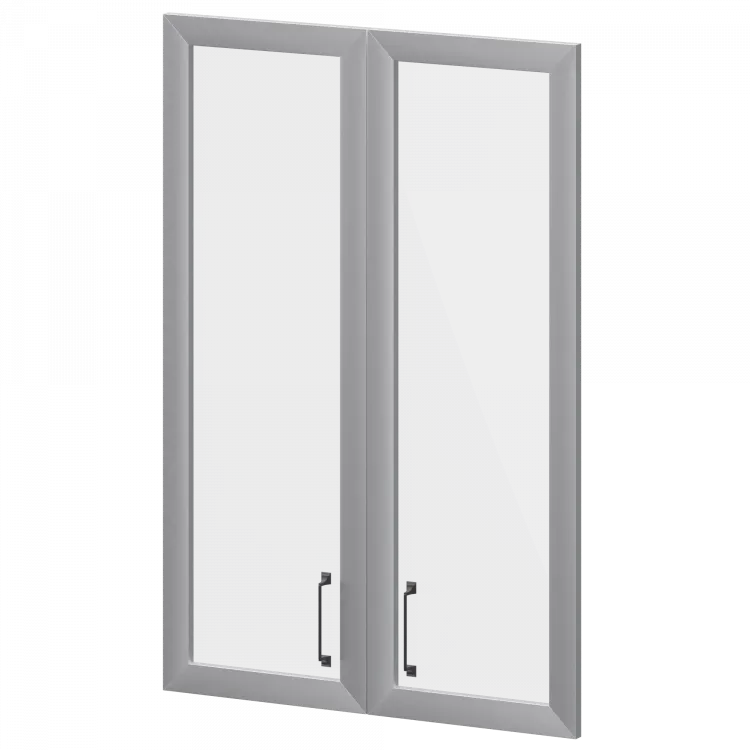 Двери стеклянные в алюминиевой раме К-981.СР.Ф Кронберг 712x20x1165 Приоритет