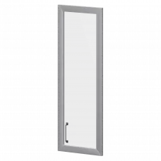 Дверь стеклянная в алюминиевой раме правая К-979.СР.ПР.Ф Лагос 356x20x1165 Приоритет
