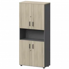 Шкаф СМШ-58Д4 Тип2 Графит/Кронберг 792x380x1990 Смарт