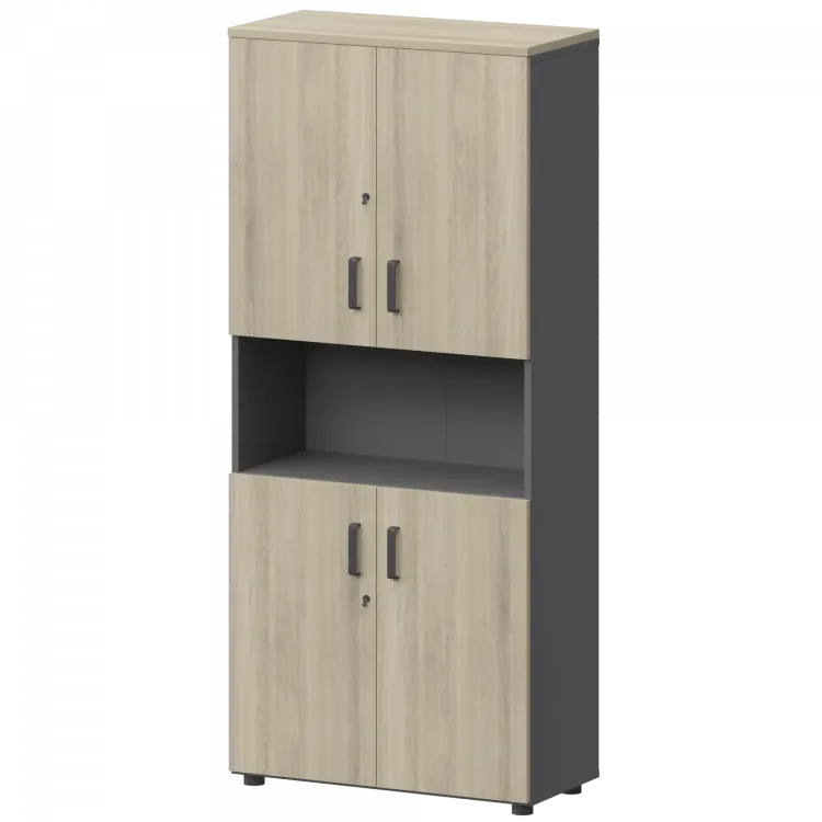 Шкаф СМШ-58Д4 Тип2 Графит/Кронберг 792x380x1990 Смарт