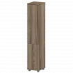Стеллаж высокий узкий закрытый "НТ-540;НТ-600;НТ-601" Дуб сафари 400x445x2050 Аргентум
