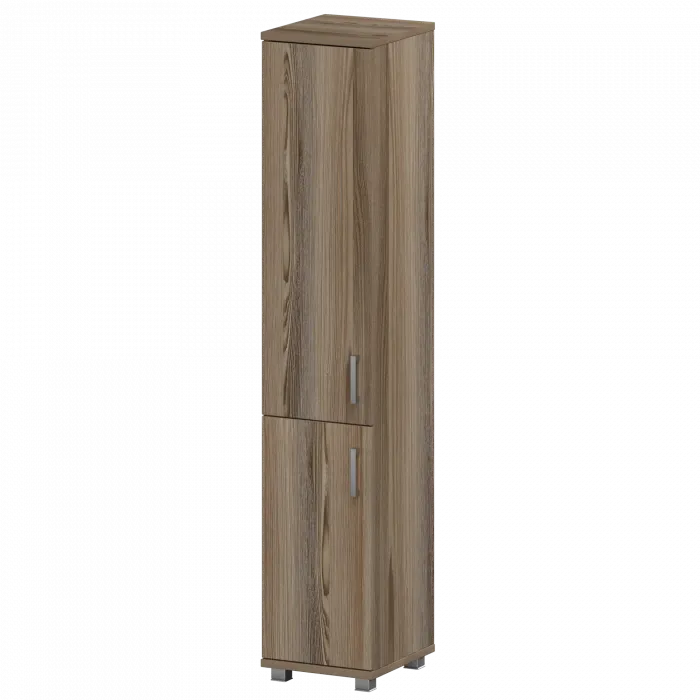 Стеллаж высокий узкий закрытый "НТ-540;НТ-600;НТ-601" Дуб сафари 400x445x2050 Аргентум