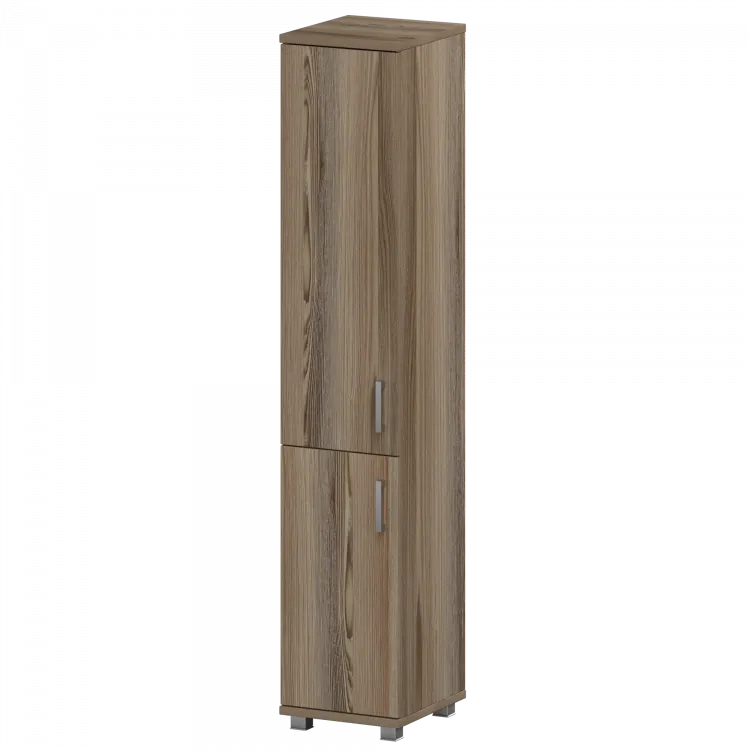 Стеллаж высокий узкий закрытый "НТ-540;НТ-600;НТ-601" Дуб сафари 400x445x2050 Аргентум