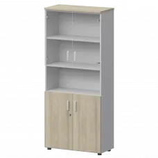 Шкаф СМШ-58Д2С2 Тип2 Белый/Кронберг 792x380x1990 Смарт